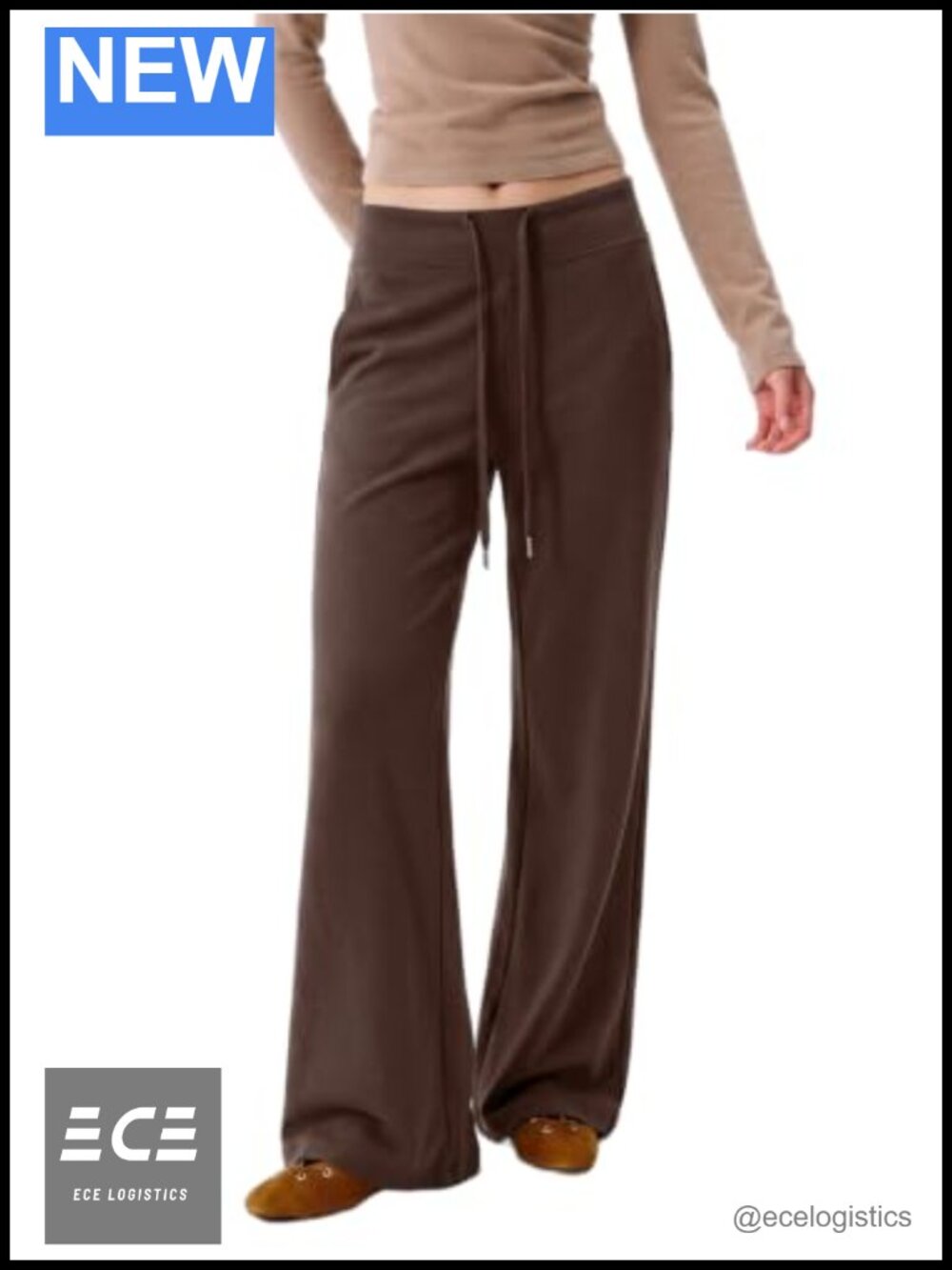 EMMIOL Women's Wide Leg Sweatpants High Waisted Lounge Palazzo Pants